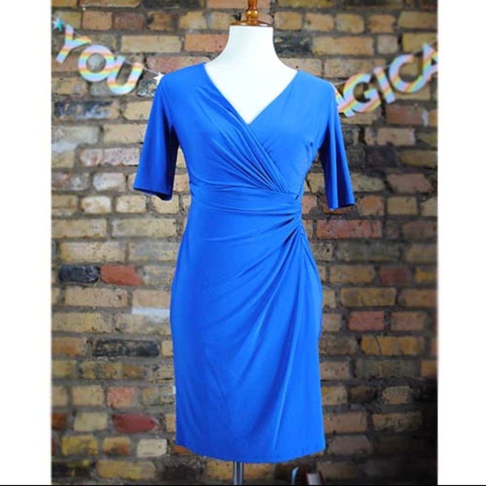 LAUREN BY RALPH LAUREN Twist Front Jersey Dress